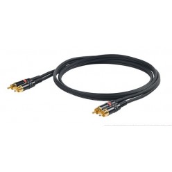 PROEL STAGE CHLP250LU15 CHALLENGE Series kabel stereo 2x wtyk RCA - 2x wtyk RCA, dł. 1.5m